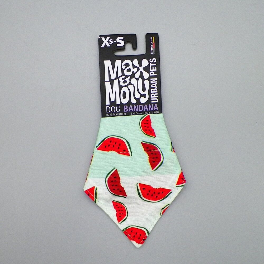Max & Molly XS-S Urban Pets Bandana for Dogs Watermelon Reversible over Collar